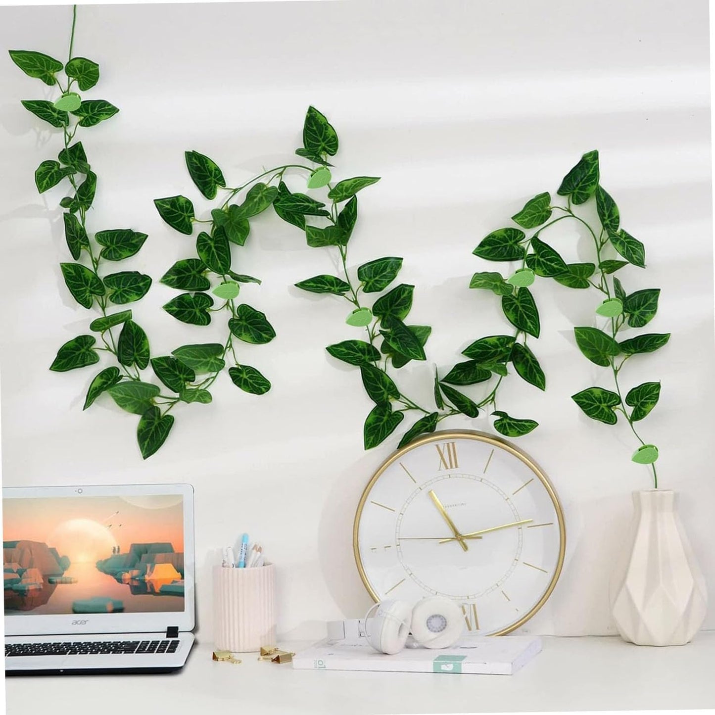 50pcs Plant Clips – Invisible Self-Adhesive Wall Hooks for Climbing Vines & Garden Support