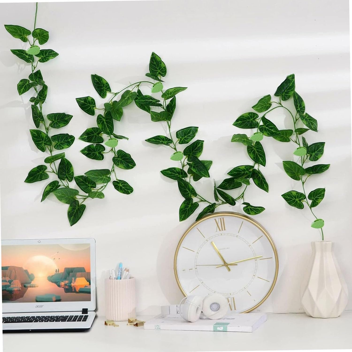 50pcs Plant Clips – Invisible Self-Adhesive Wall Hooks for Climbing Vines & Garden Support