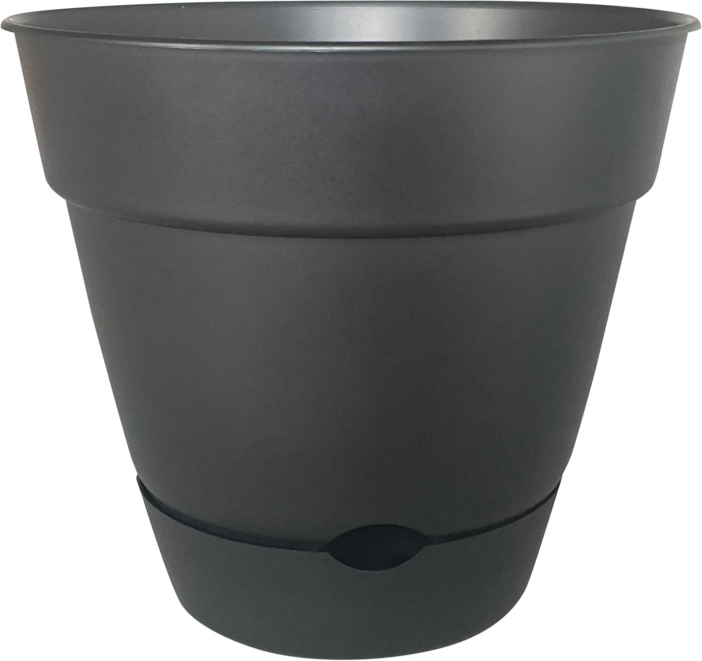 Leonard Self-Watering Pot, 20 X 18 Cm Size, Black