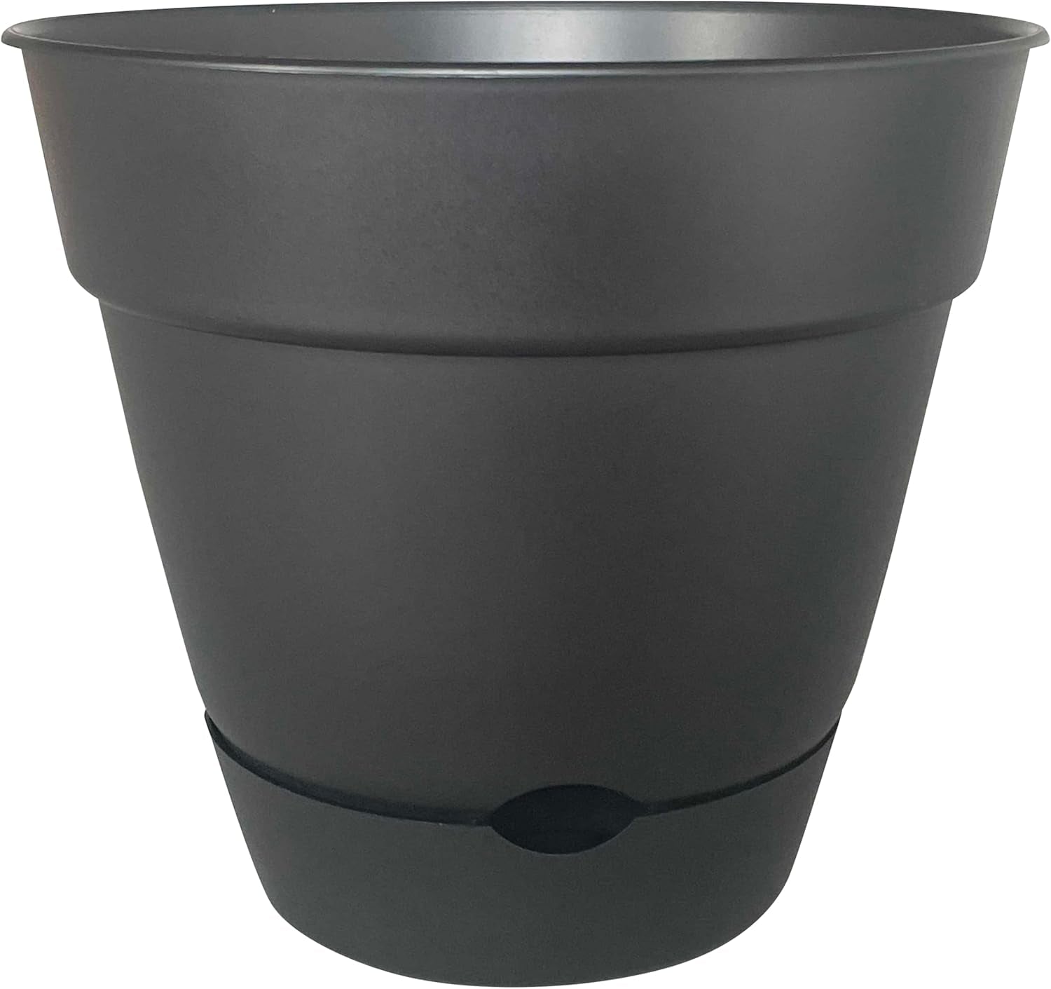 Leonard Self-Watering Pot, 20 X 18 Cm Size, Black