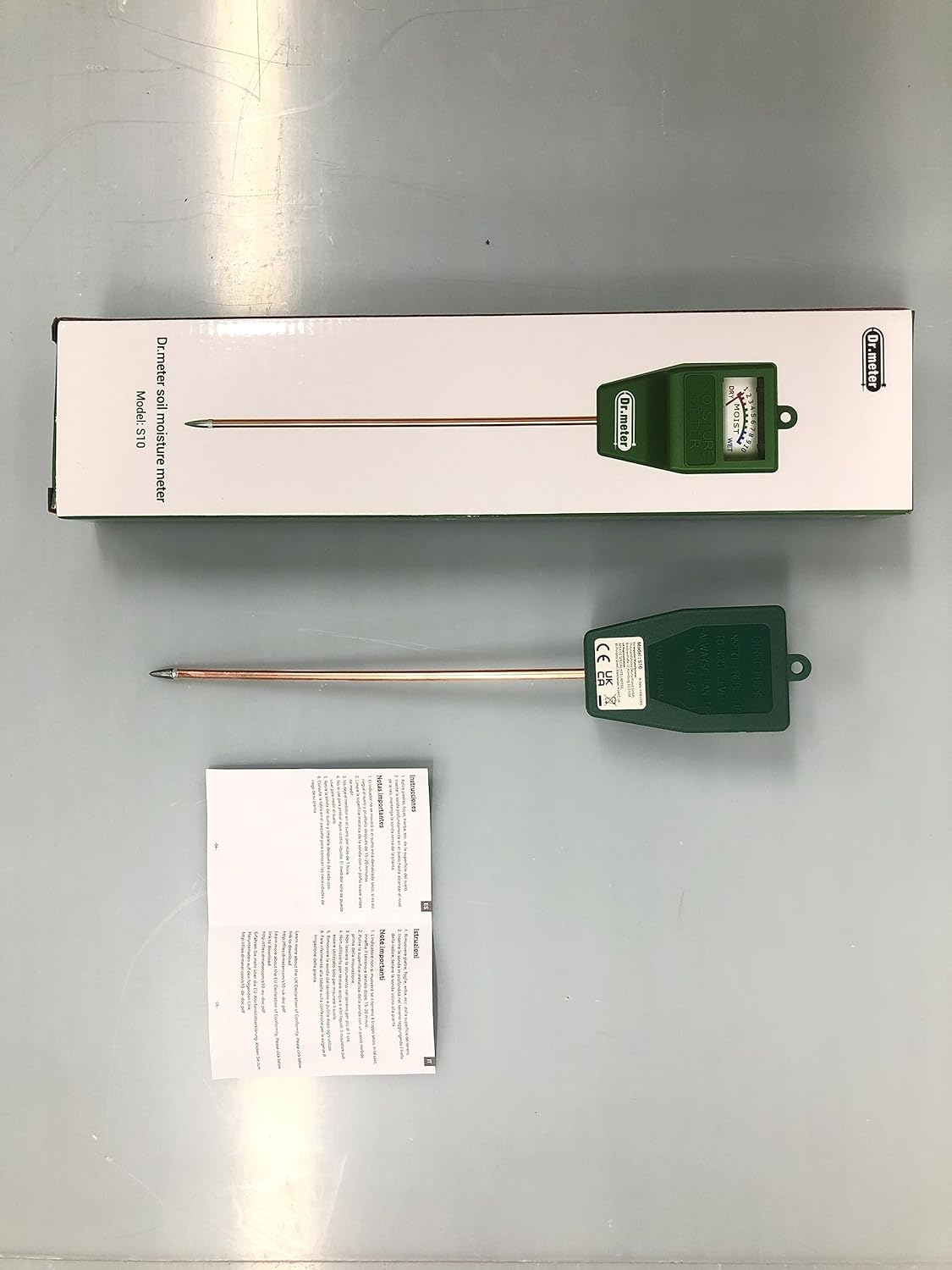 Soil Moisture Meter, Plant Water Meter for Garden Lawn Farm Indoor & Outdoor Use, Soil Tester Hygrometer Sensor for House Plants, Gardening Gifts, No Battery Needed