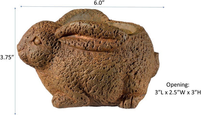 Small Rabbit Cement Planter  14 x 9 cm 