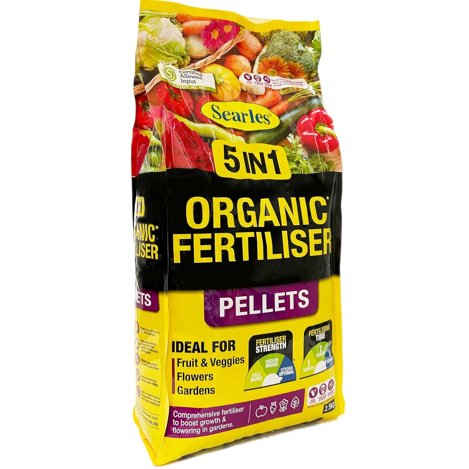 5 in 1 Organic Fertiliser Pellets 2.5 Kg