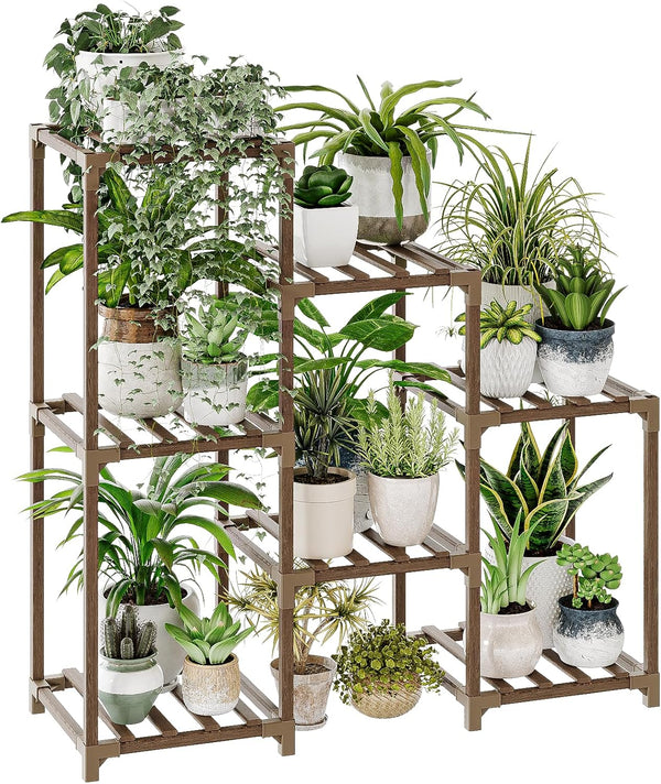 Wooden Multi-Tier Plant Stand – Indoor / Outdoor