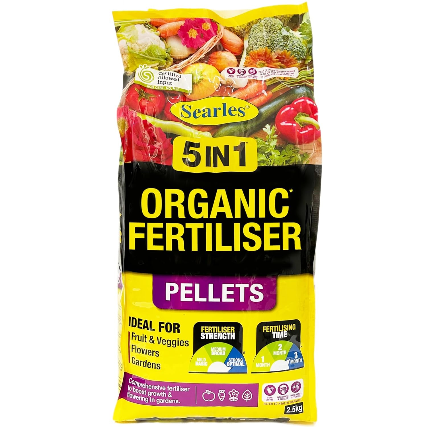 5 in 1 Organic Fertiliser Pellets 2.5 Kg