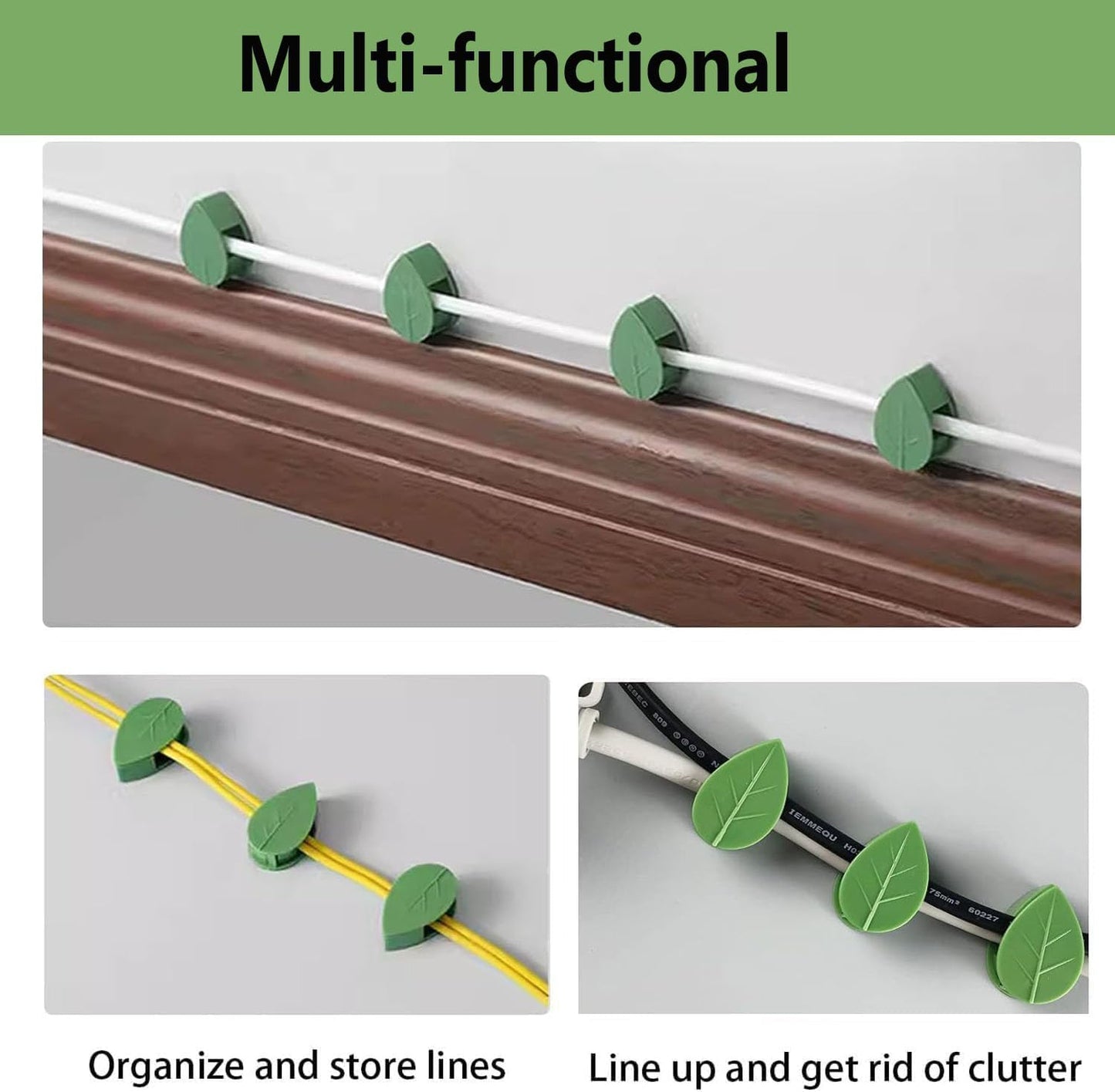 50pcs Plant Clips – Invisible Self-Adhesive Wall Hooks for Climbing Vines & Garden Support